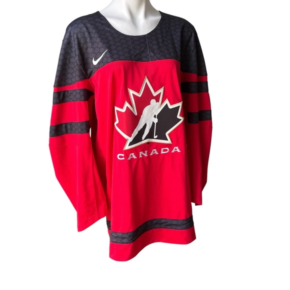 NWT, Nike 2017 World Championship Team Canada IIHF Replica Hockey Jersey Sz L - Picture 4 of 15